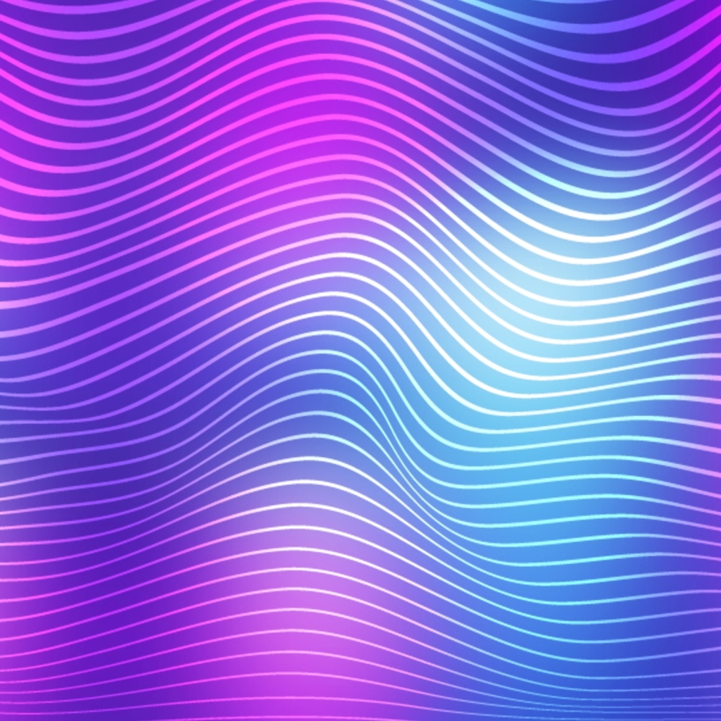 Тонкие неоновые волны текстура 