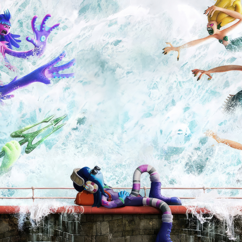 Красивый постер мультфильма Руби Гильман: Приключения кракена-подростка