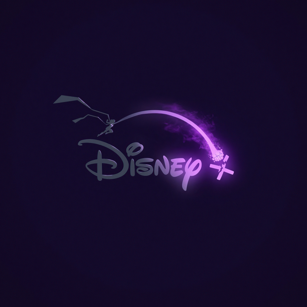 Логотип Дисней на синем фоне