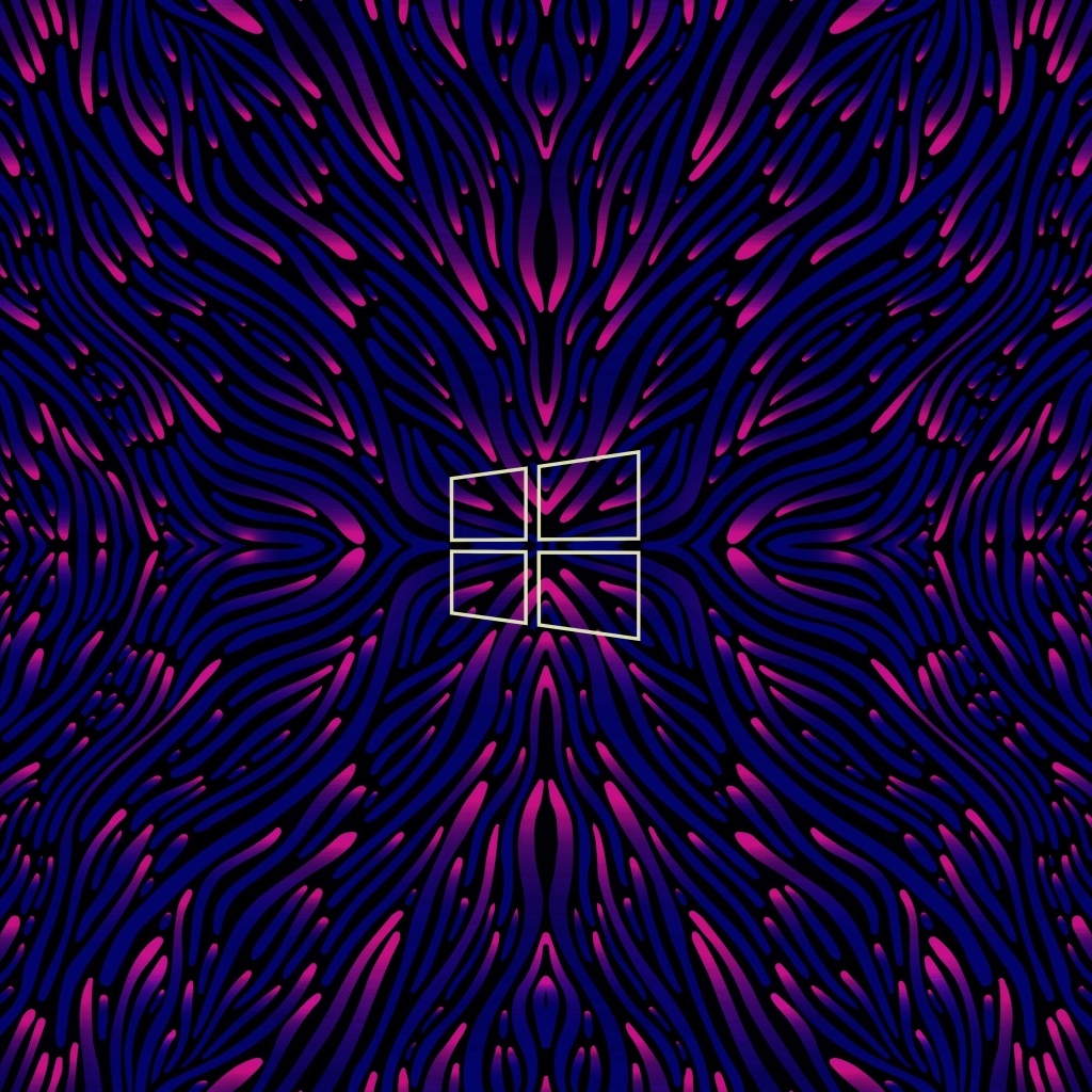 Логотип Windows 10 на абстрактном фоне