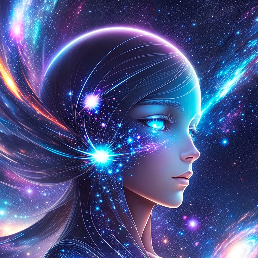 Фантастическая космическая девушка