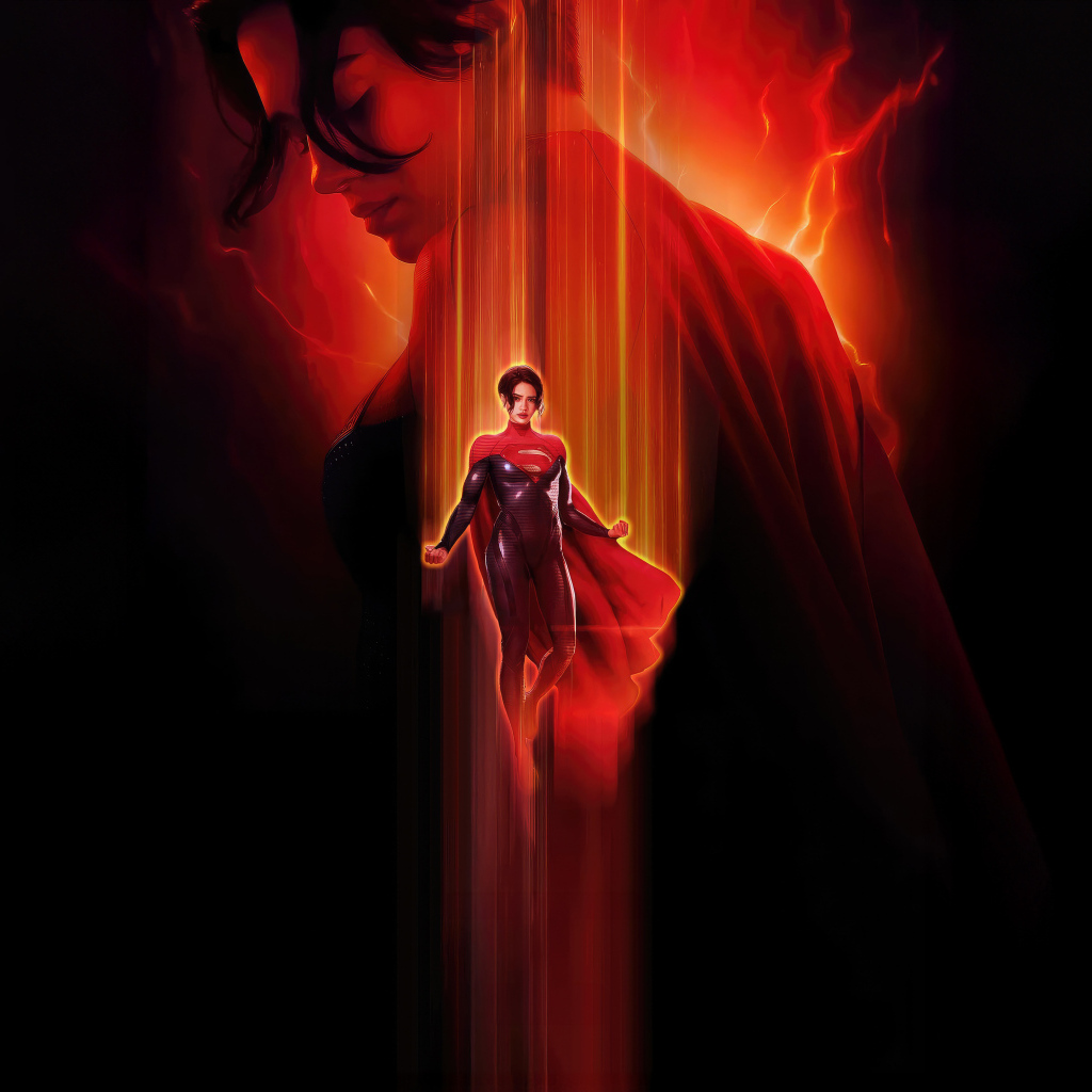 Девушка супергерой в плаще