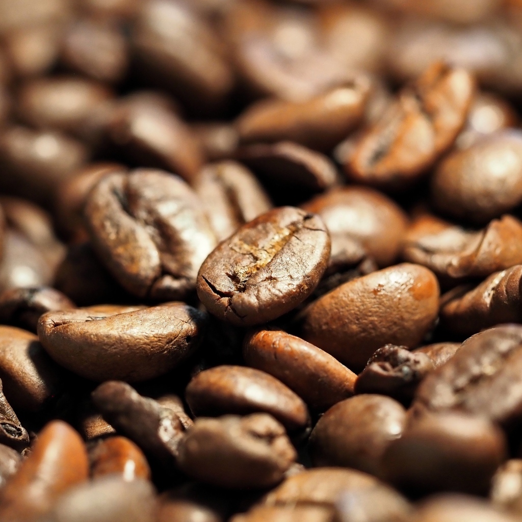 Ароматные жареные кофейные зерна