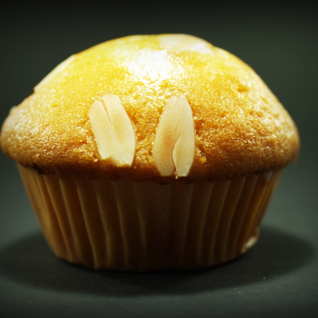 Кекс с арахисом крупным планом