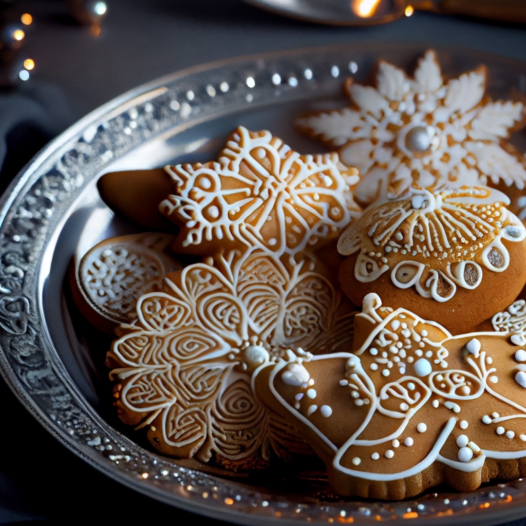 Фигурное печенье в сахарной глазури 