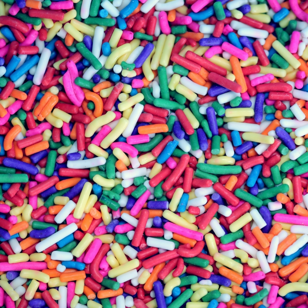 Разноцветная сладкая посыпка для кондитерских изделий