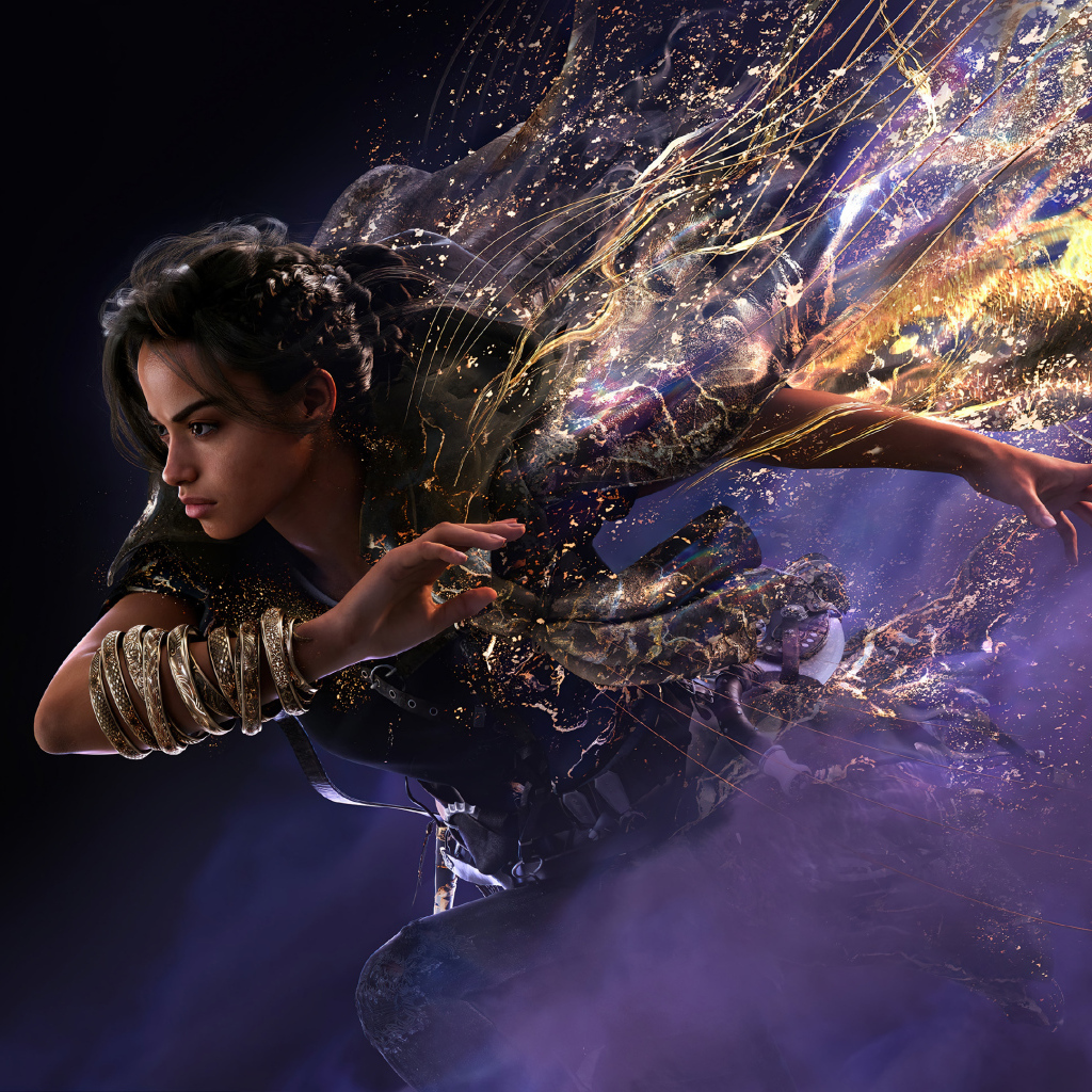 Красивая девушка персонаж компьютерной игры Forspoken