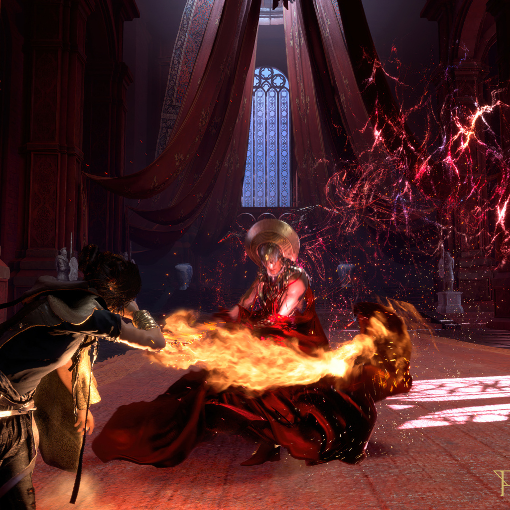 Бой в новой компьютерной игре Forspoken, 2023