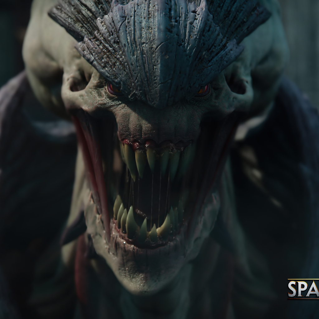 Монстр из компьютерной игры Warhammer 40,000: Space Marine 2