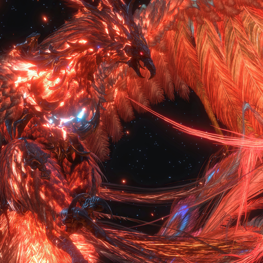 Птица феникс из компьютерной игры Final Fantasy XVI