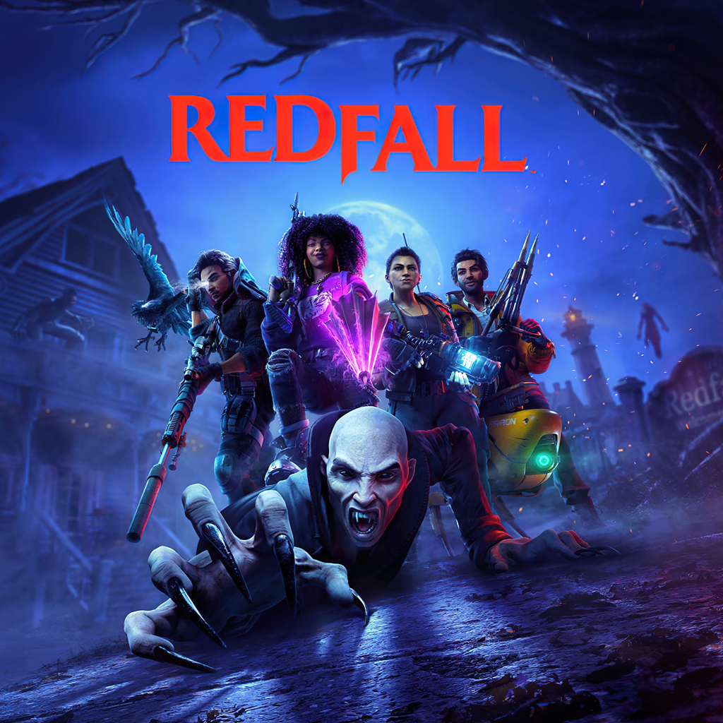 Постер с монстрами компьютерная игра Redfall, 2023