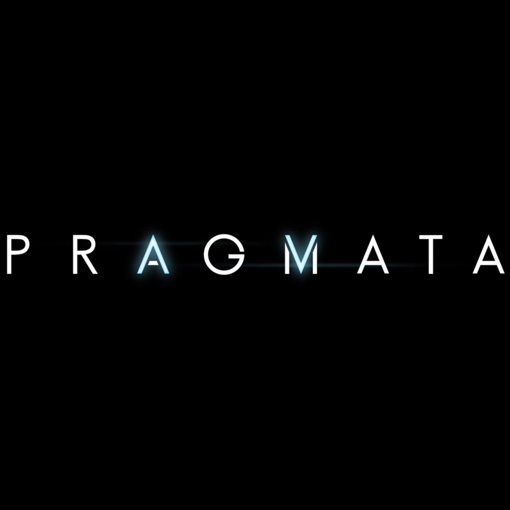 Постер компьютерной игры Pragmata на черном фоне