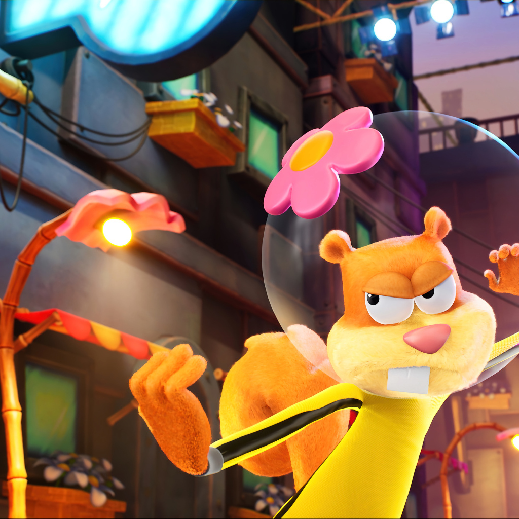 Белка Сэнди компьютерная игра SpongeBob SquarePants: The Cosmic Shake