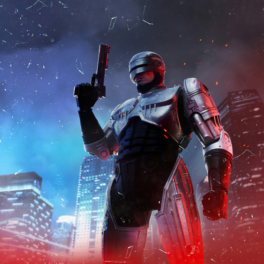 Солдат из компьютерной игры RoboCop: Rogue City