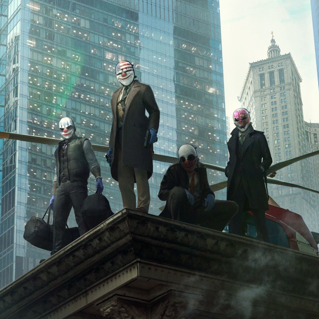 Злодеи из компьютерной игры Payday 3