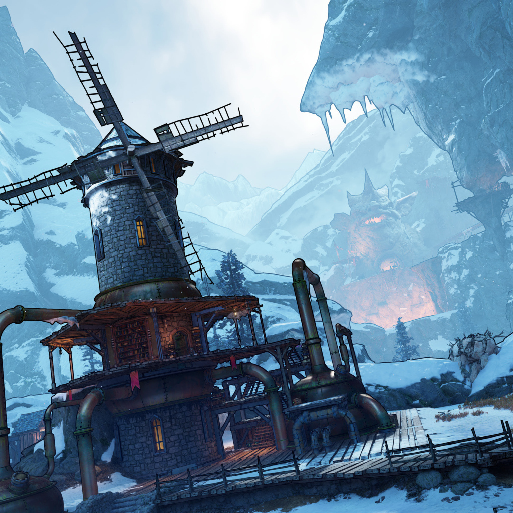 Мельница в компьютерной игре Tiny Tina's Wonderlands