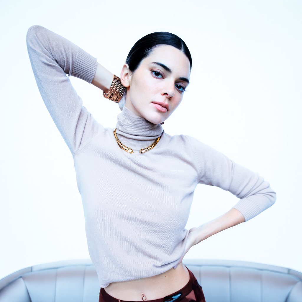 Популярная американская модель Кендалл Дженнер в свитере