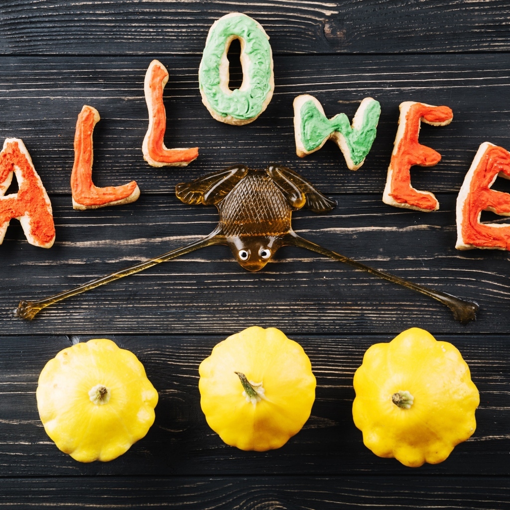 Печенье и патиссоны на праздник Хэллоуин