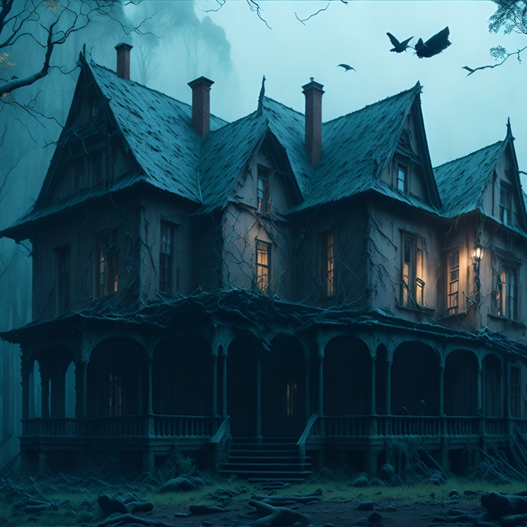 Старый дом в зловещем лесу