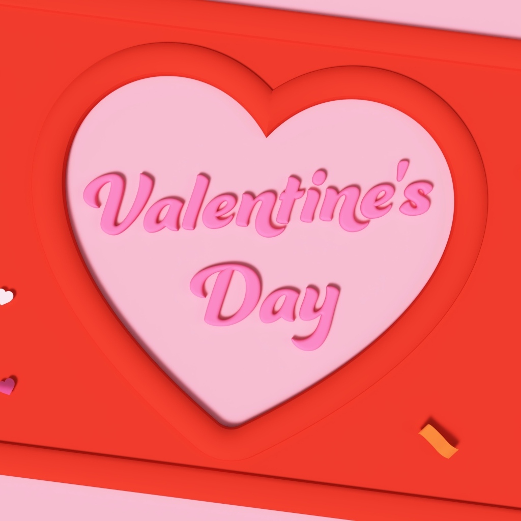 Открытка на день всех влюбленных 14 февраля