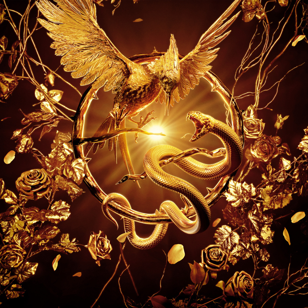 Красивый постер фильма Голодные игры: Баллада о змеях и певчих птичках