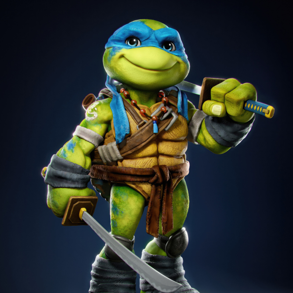 Маленький черепашка Леонардо