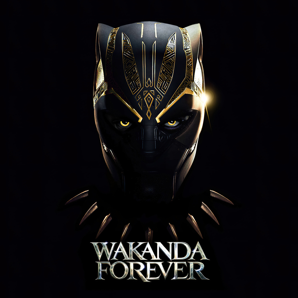 Логотип фильма Чёрная пантера: Ваканда навеки