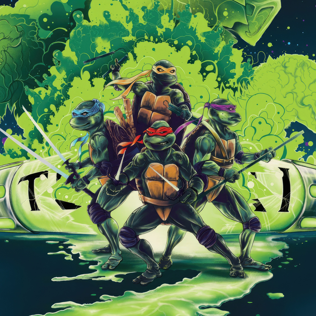 Постер фильма Черепашки-ниндзя: Погром мутантов, 2023