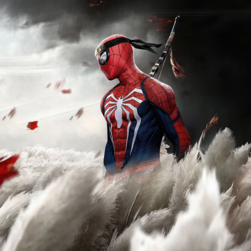 Ниндзя Человек паук на поле