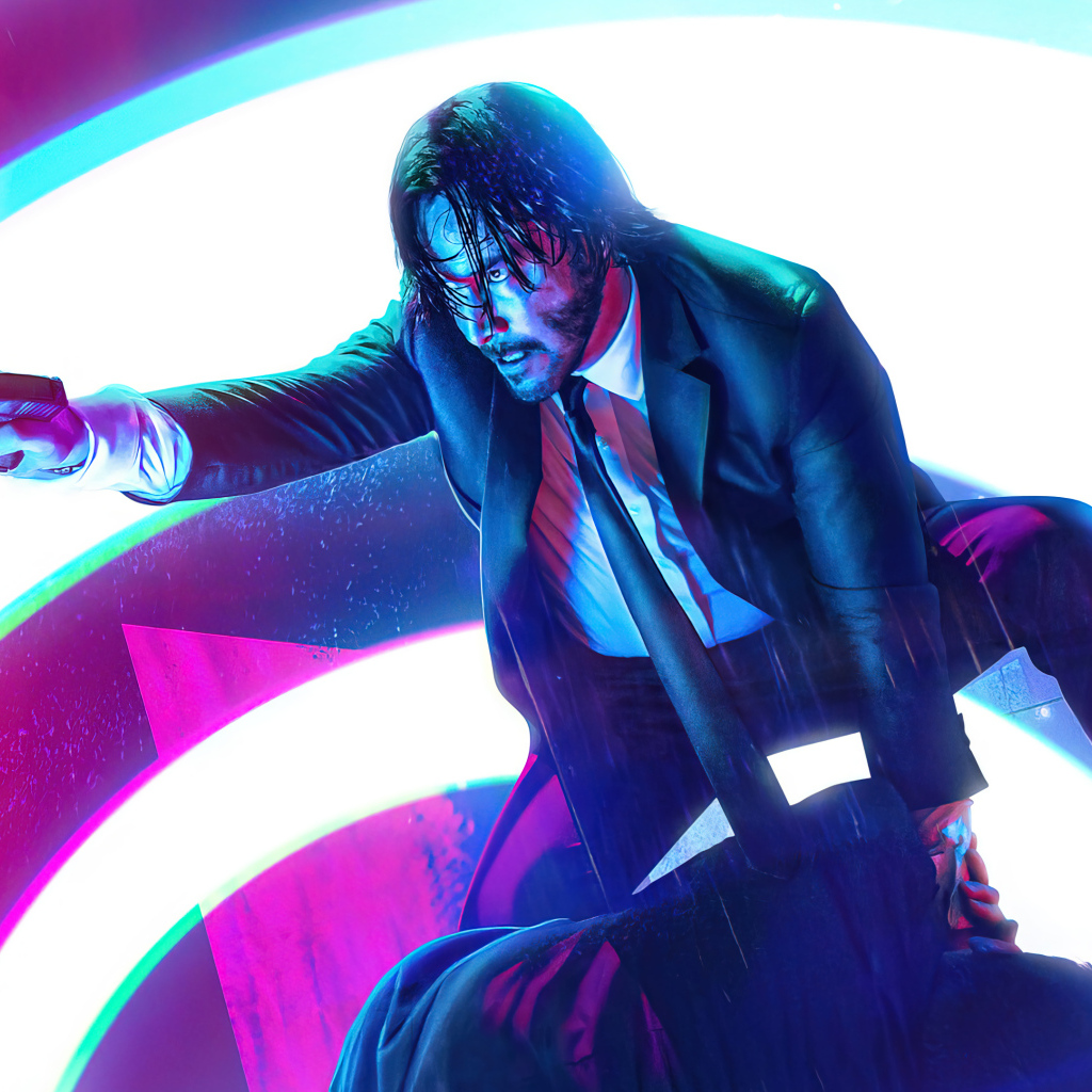 Популярный актер Киану Ривз в фильме Джон Уик