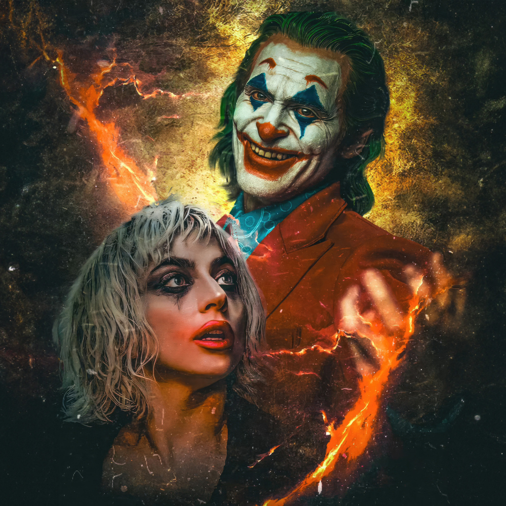 Эффектный постер нового фильма Джокер: Безумие на двоих, 2024