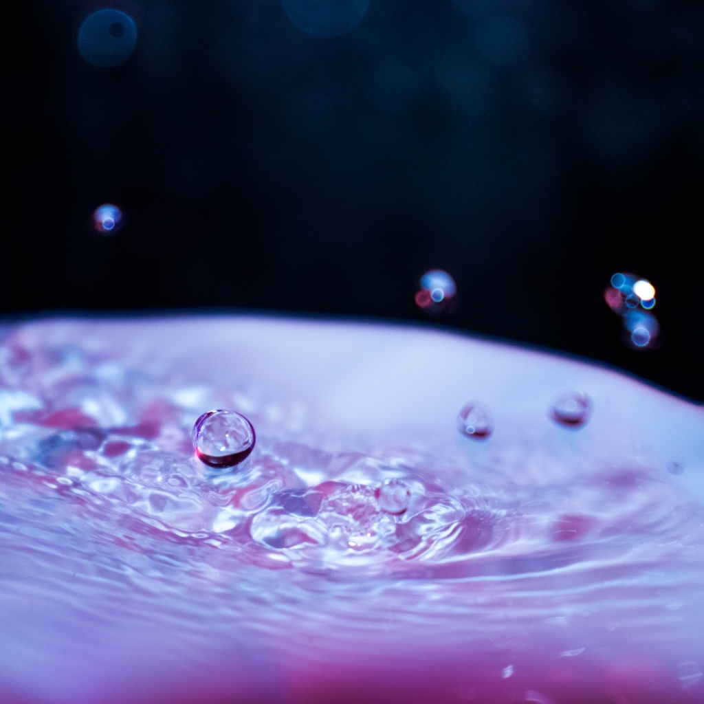 Капли воды повисли в воздухе