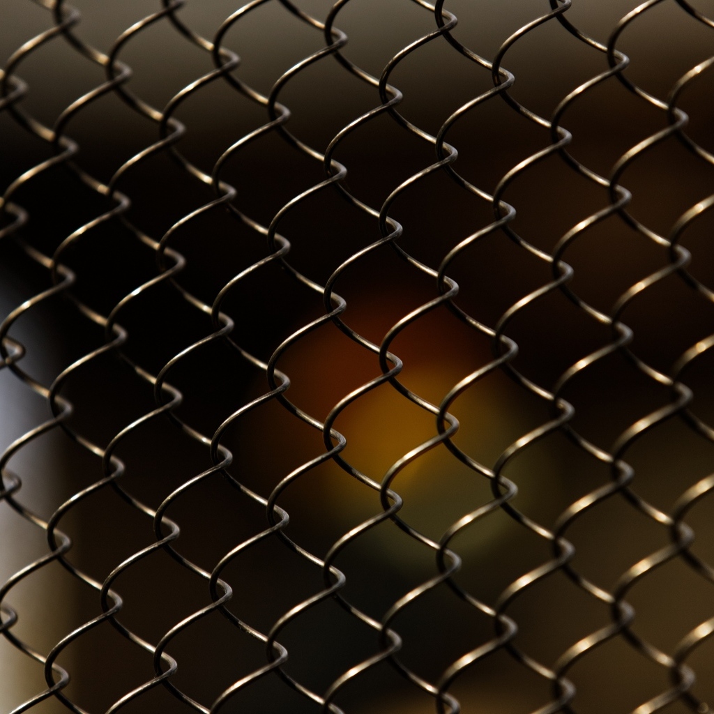 Железная сетка крупным планом