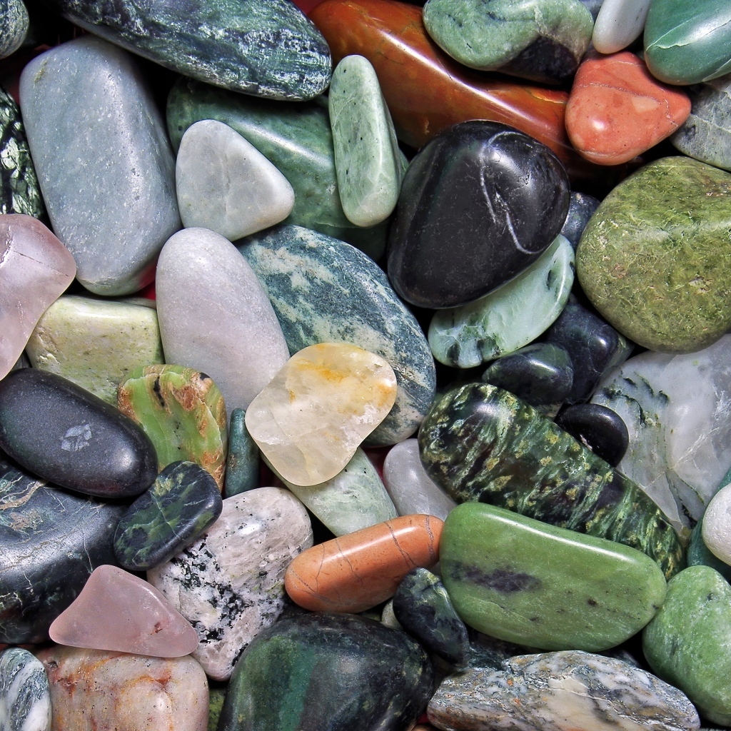 Разноцветные минералы крупным планом