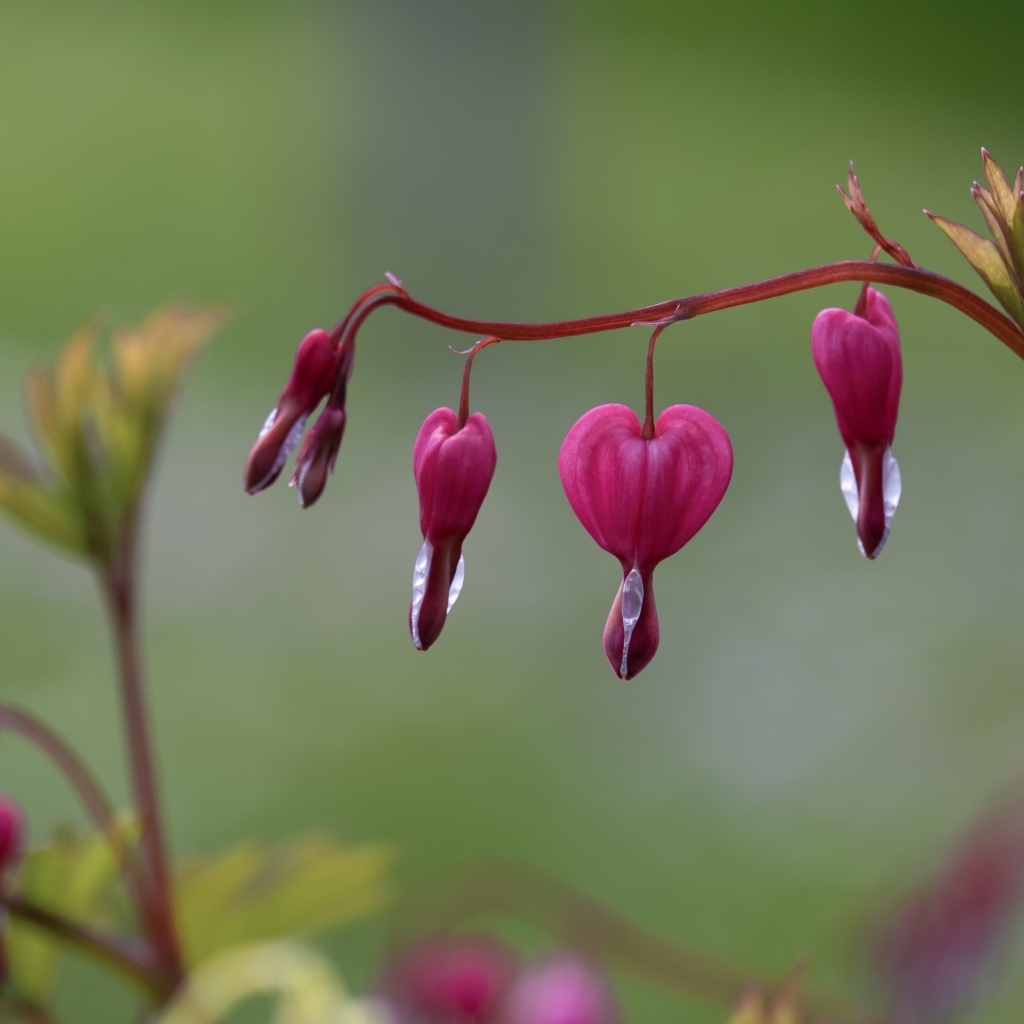 Красивые цветы фуксии крупным планом
