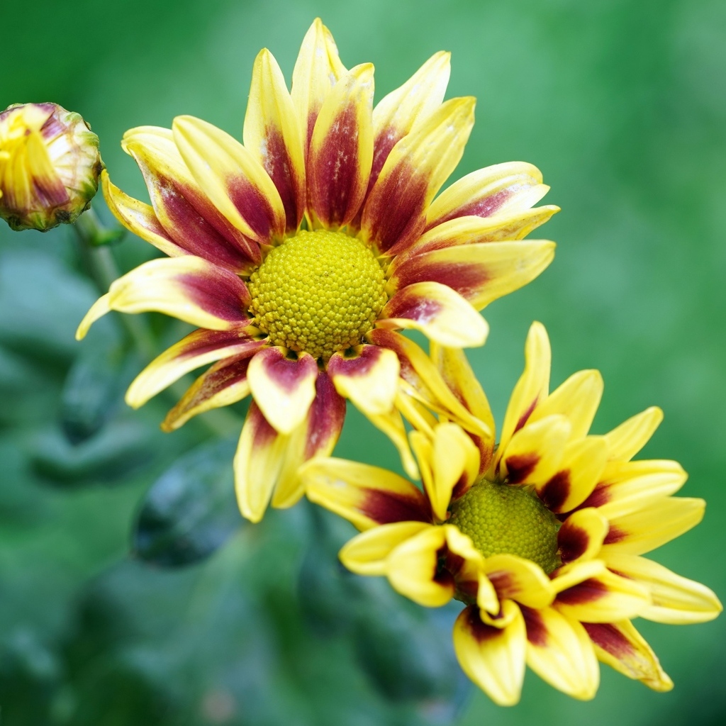 Цветы газания с бутонами крупным планом