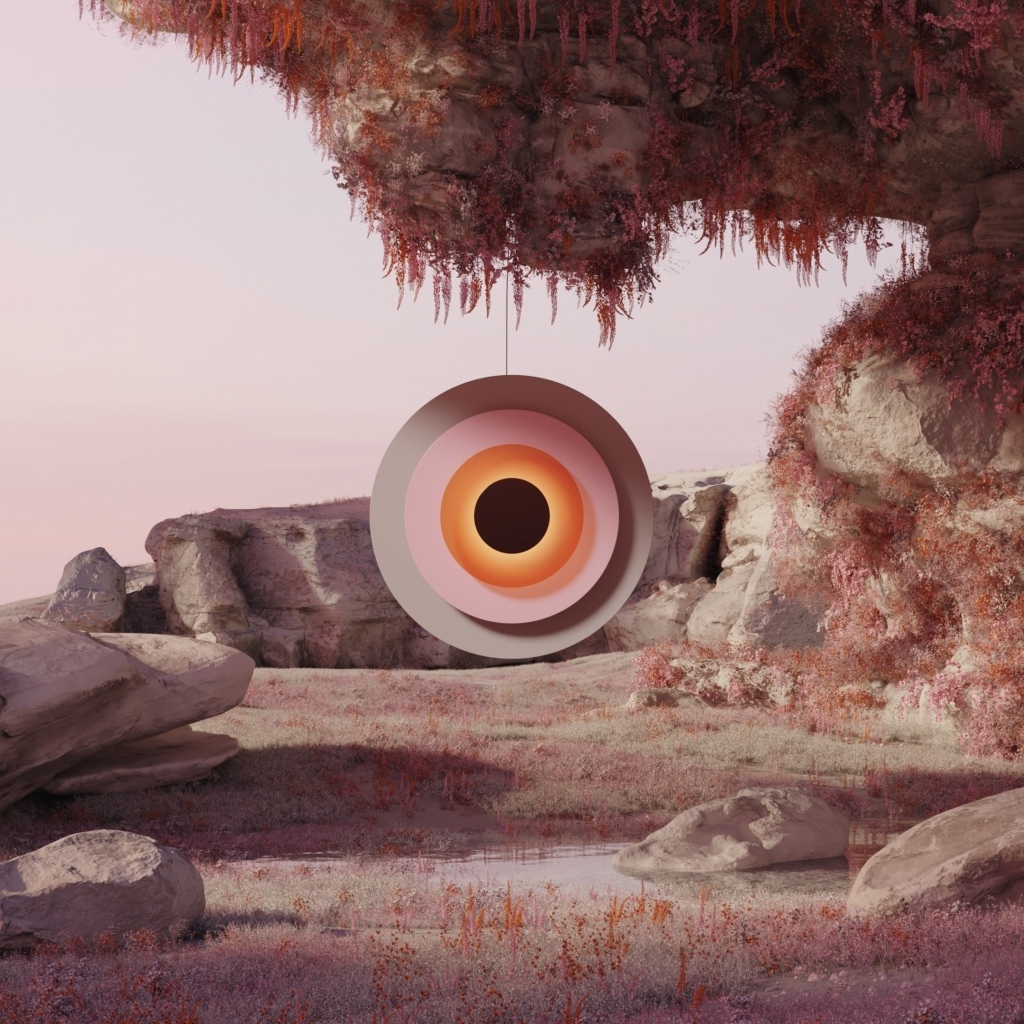 Круг для игры в дартс в горах