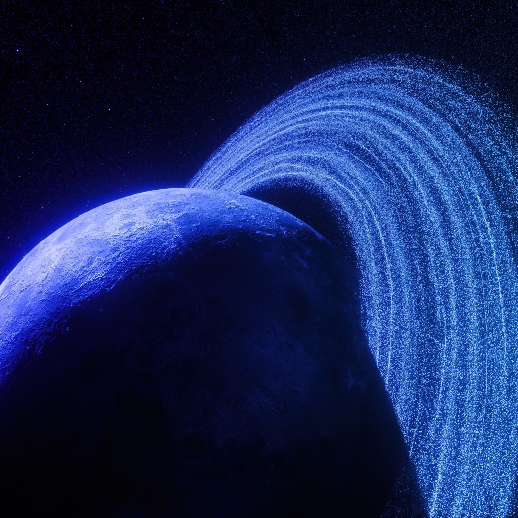 Кольца вокруг планеты Сатурн крупным планом