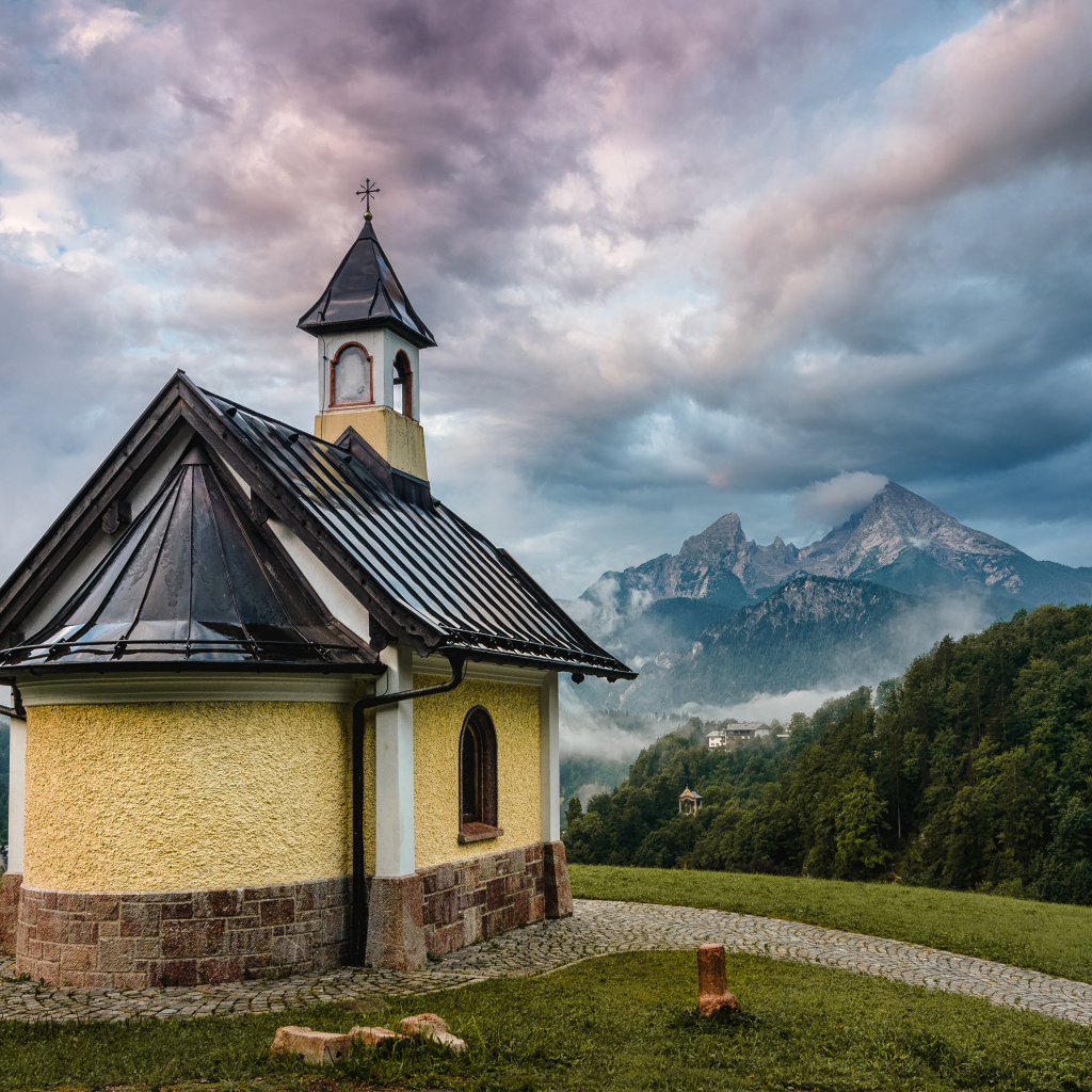 Часовня на вершине горы, Германия