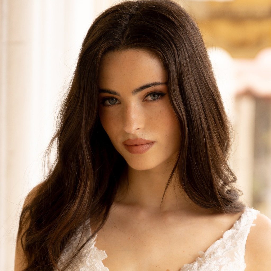 Красивая брюнетка, актриса Рени Мерден