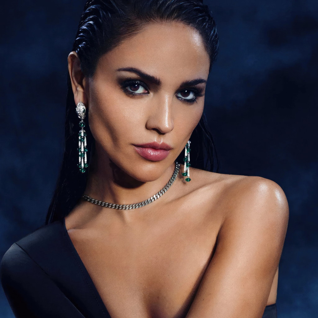 Жгучая актриса Эйса Гонсалес в черном платье