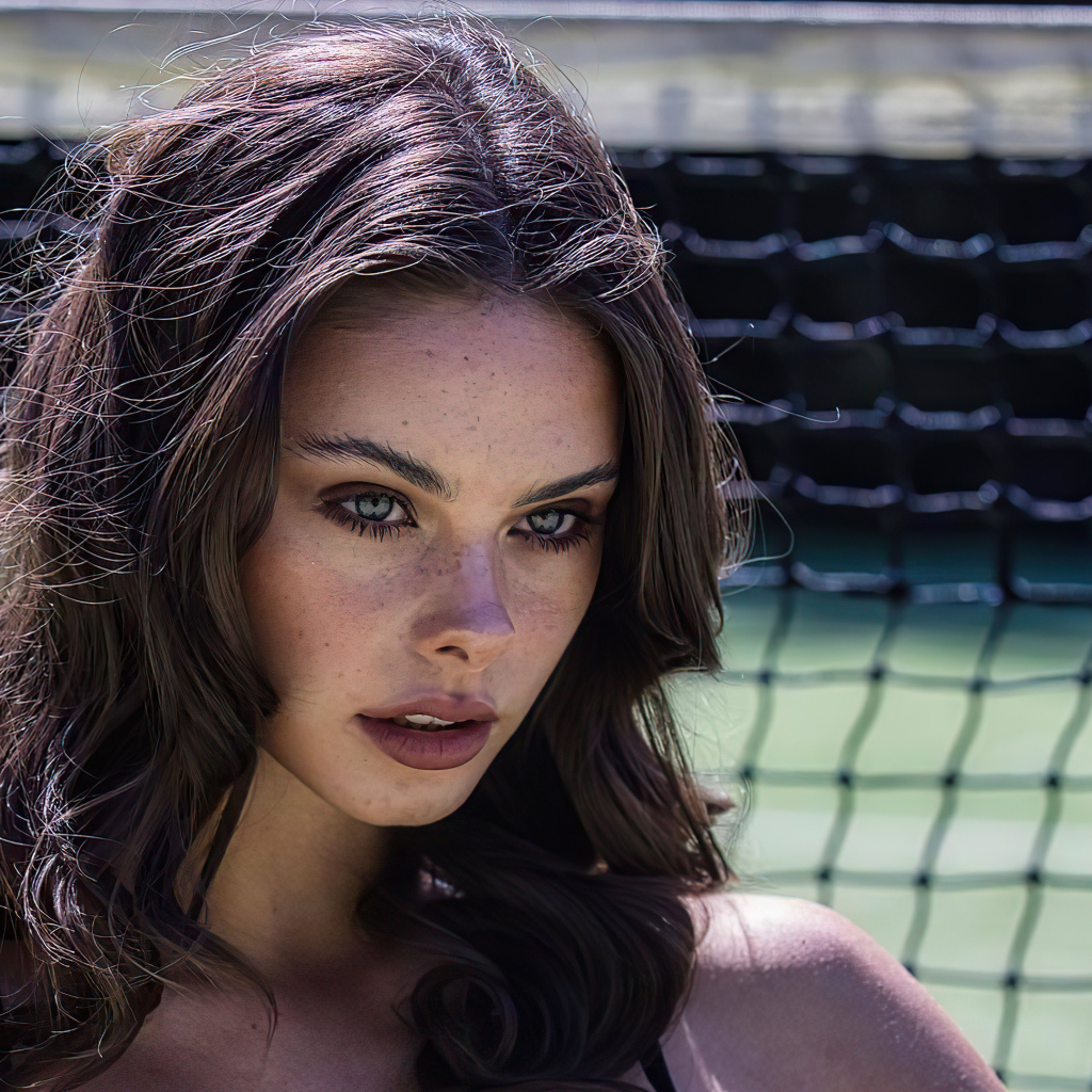 Серьезная девушка актриса Мэйка Вулард