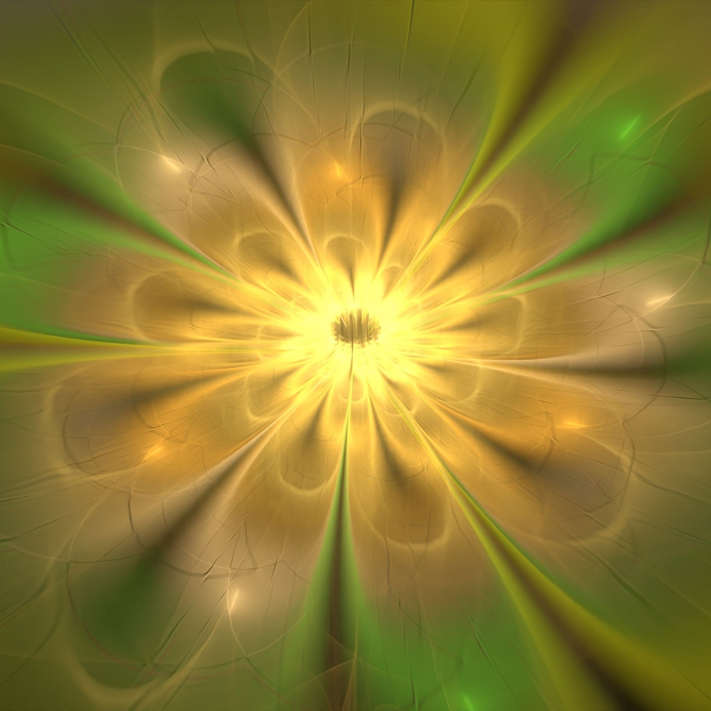 Красивый абстрактный цветок с желтой серединкой