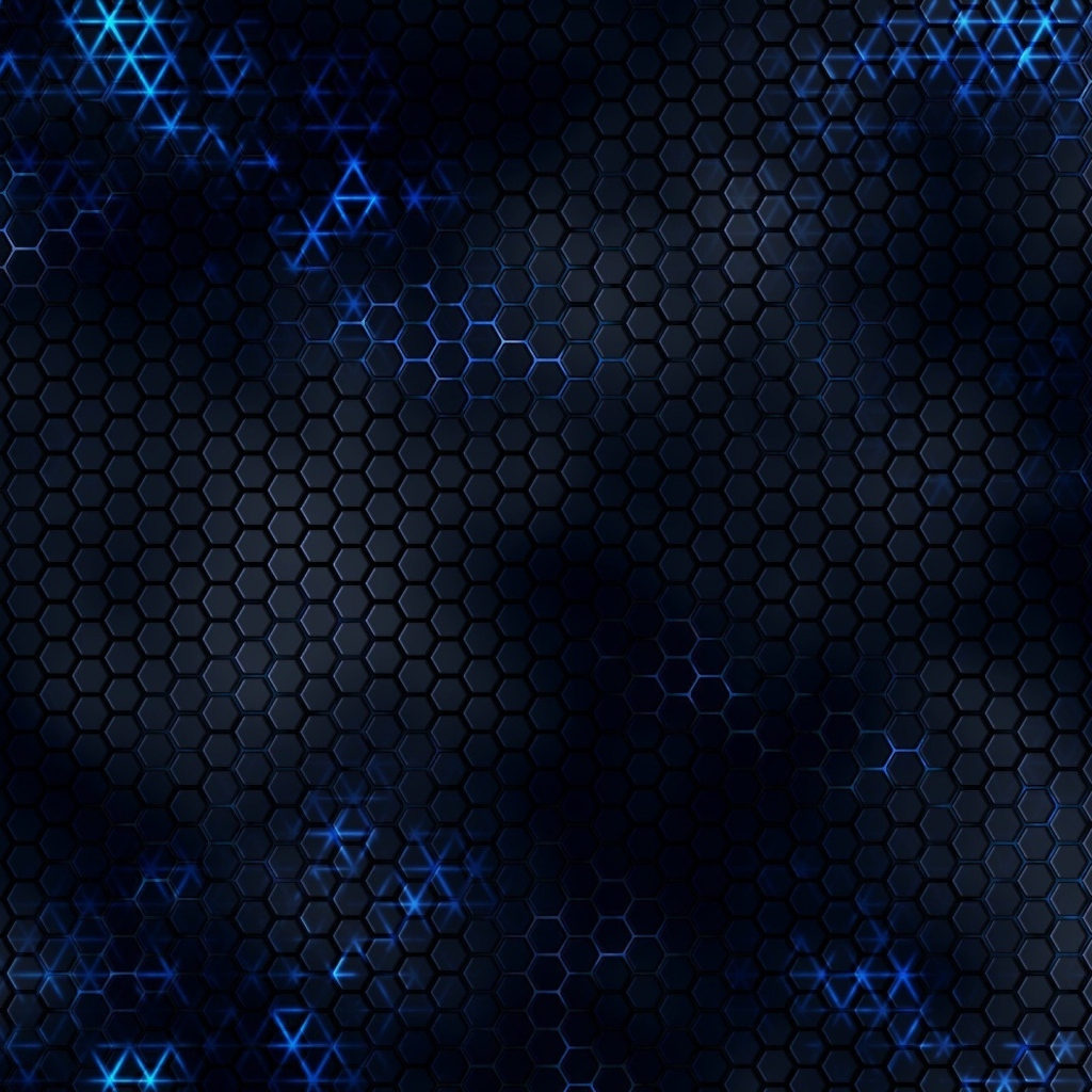 Черные соты с неоновыми вставками