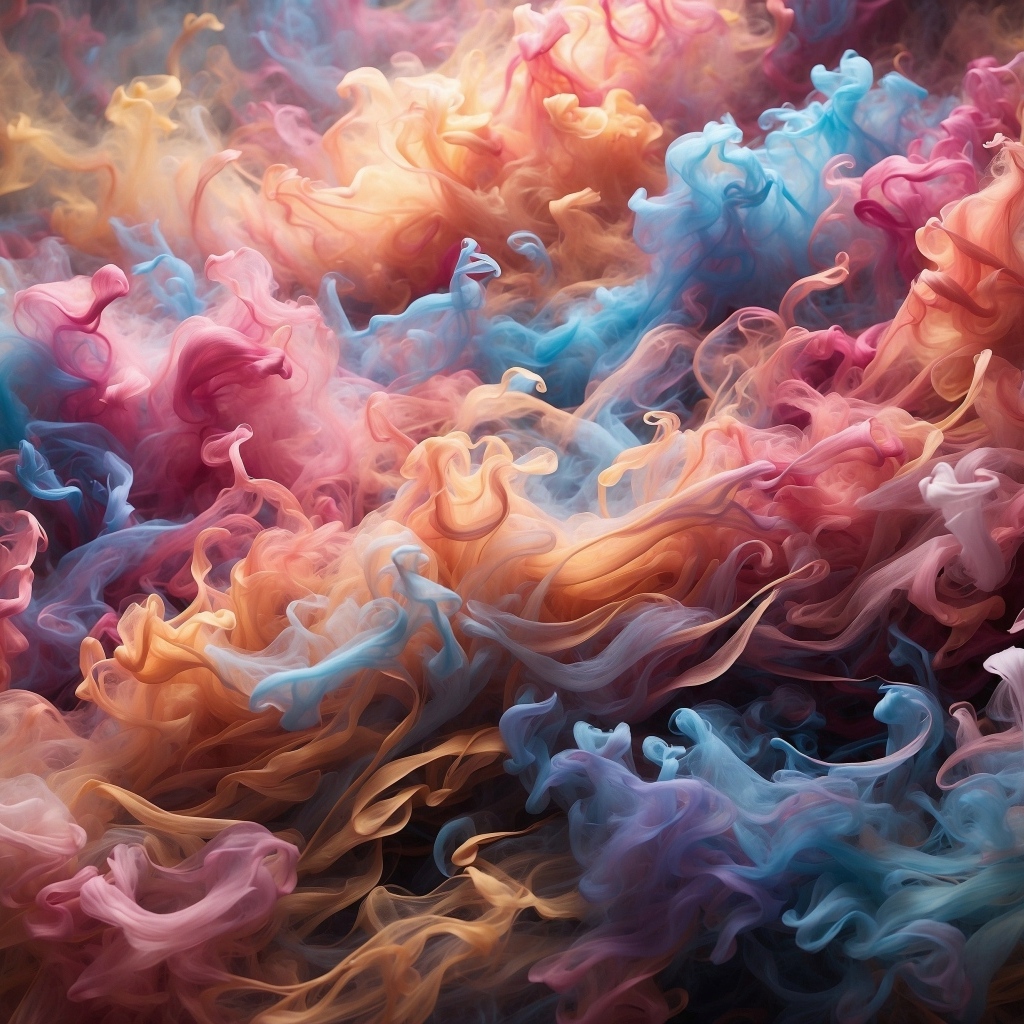 Разноцветный абстрактный дым