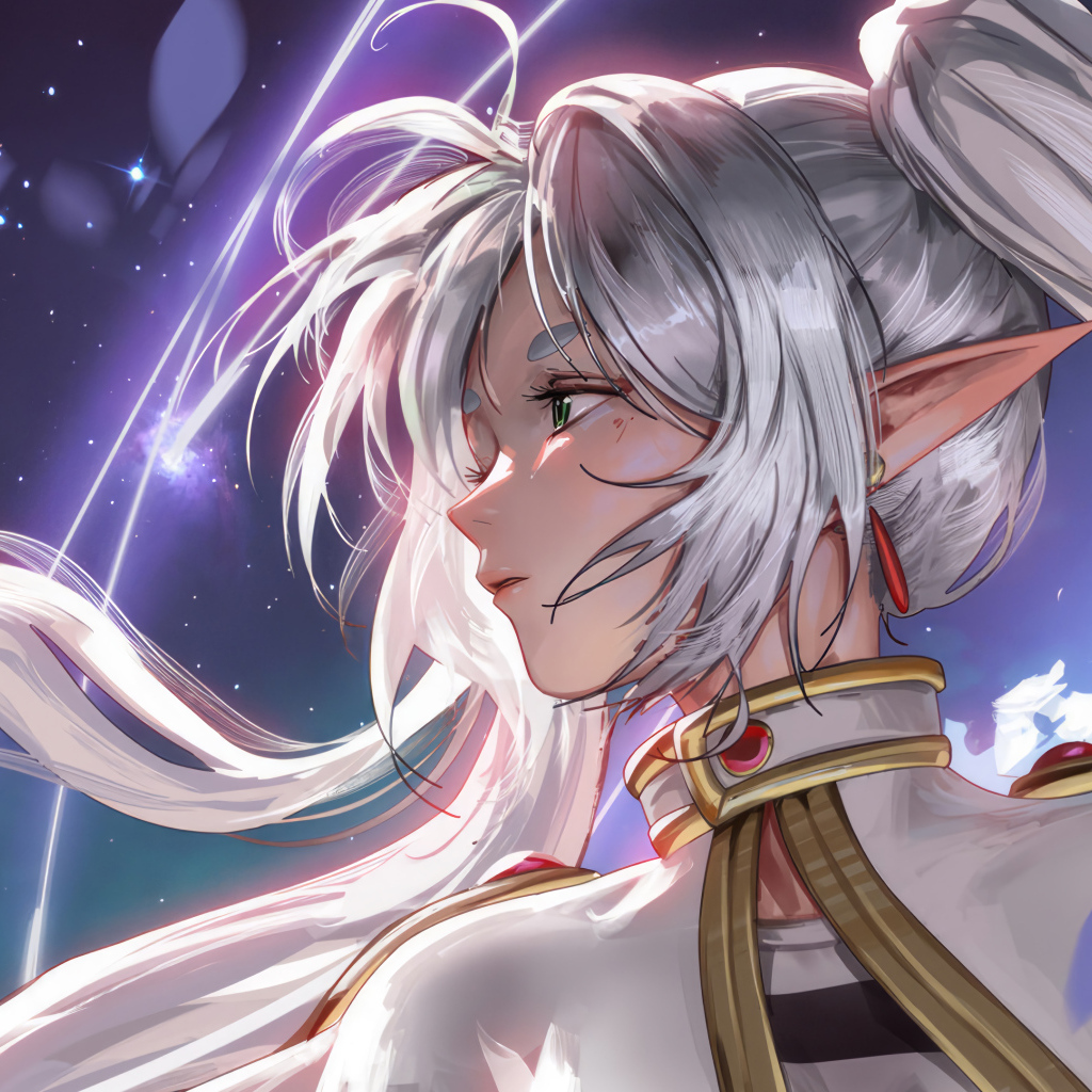 Девушка с хвостами на голове