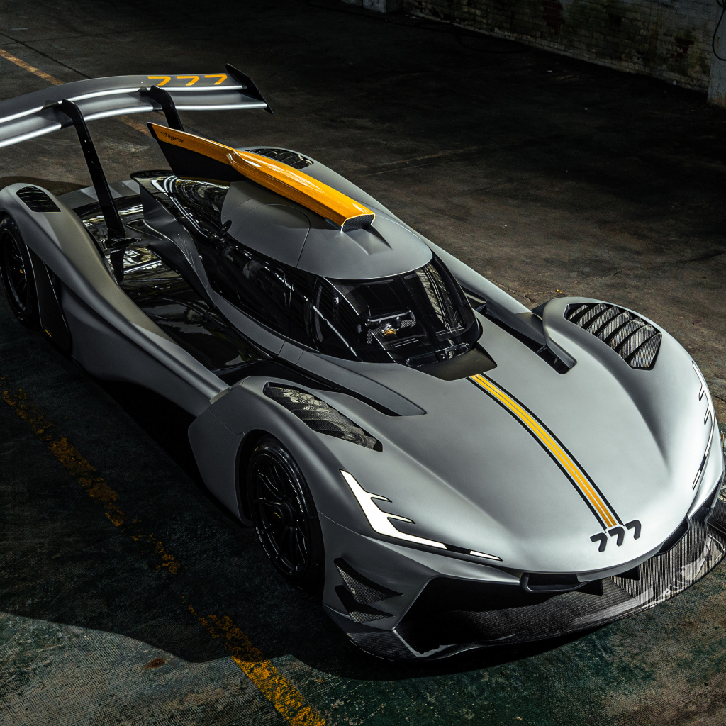 Быстрый Hypercar 777 вид сверху