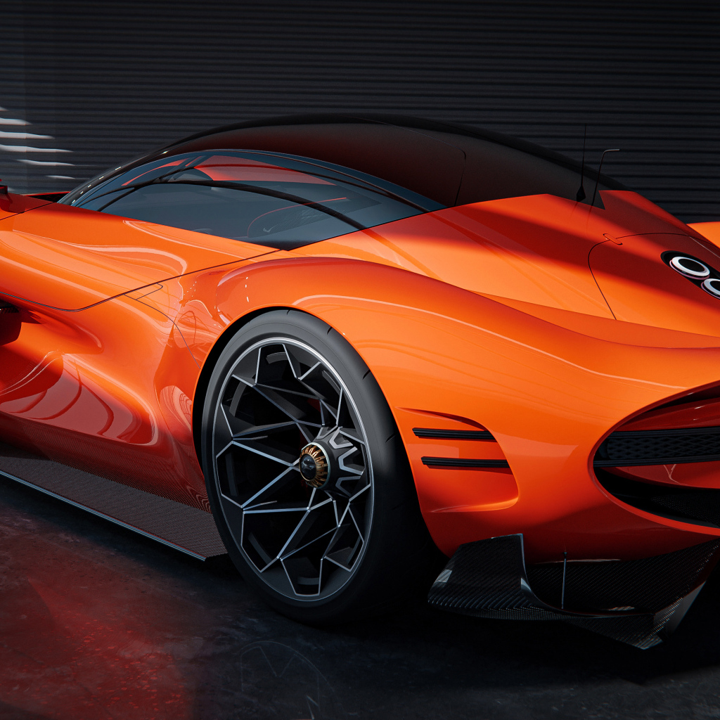 Автомобиль Genesis X Gran Berlinetta вид сзади