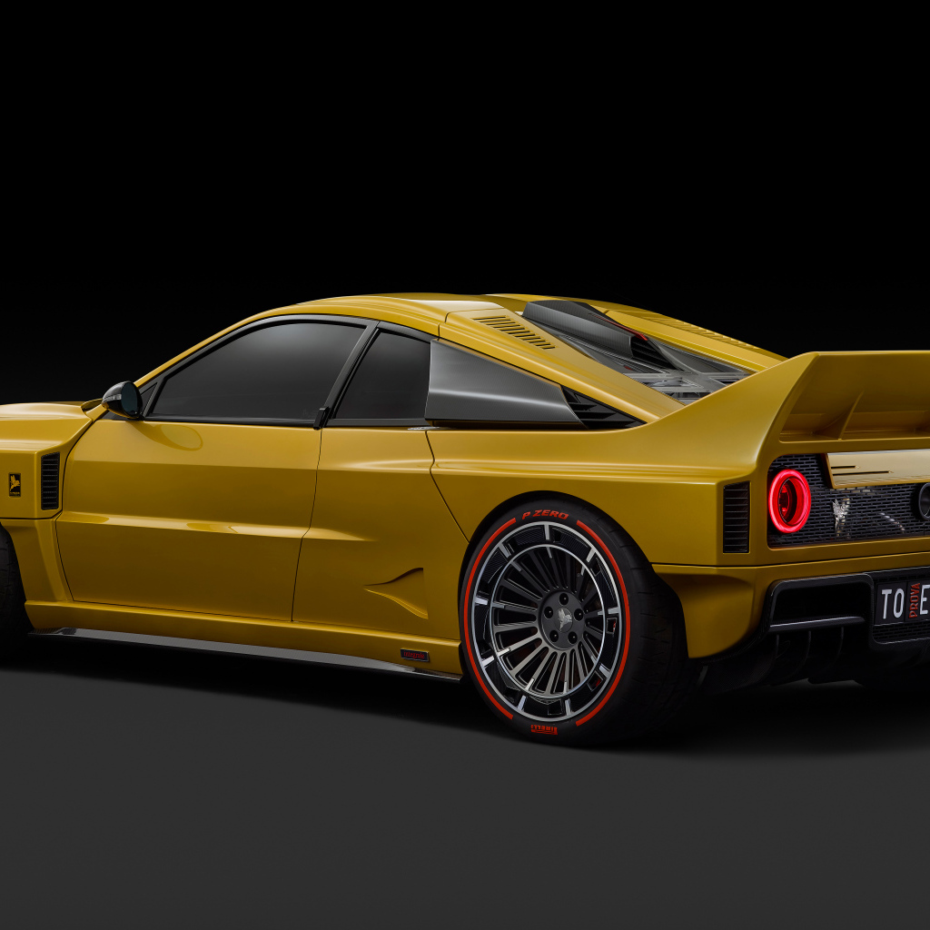 Вид сзади на автомобиль Kimera EVO38 2024 года