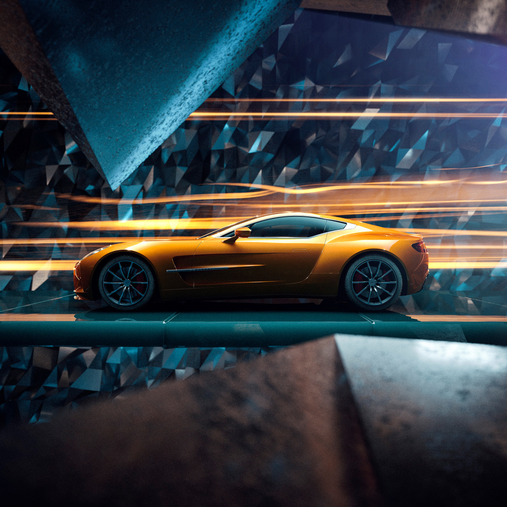 Быстрый автомобиль Aston Martin One 77